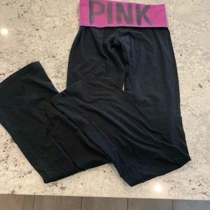 Vs pink yoga pants.